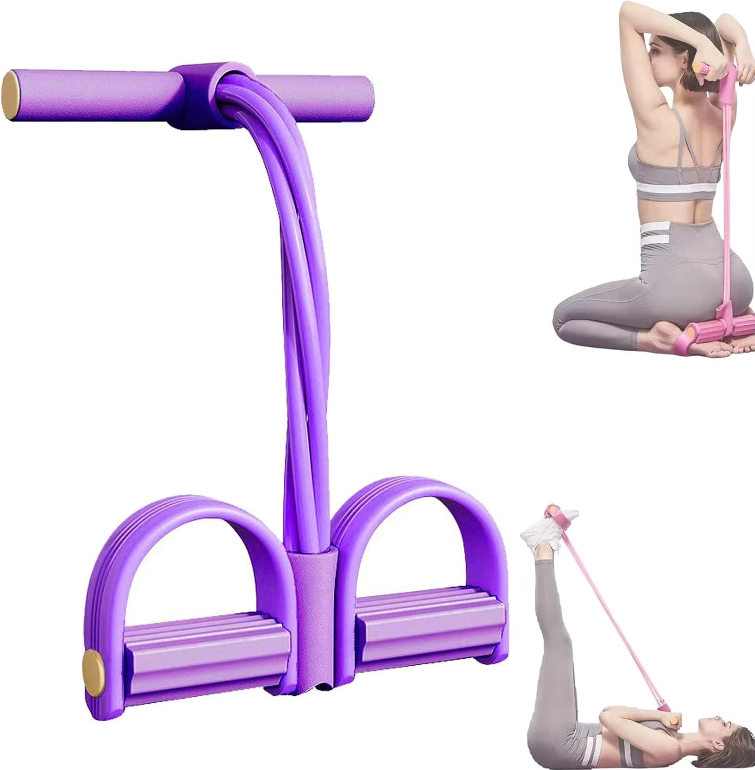 Yoga Fitness Resistance Band - Faixa de Resistência Elástica de 4