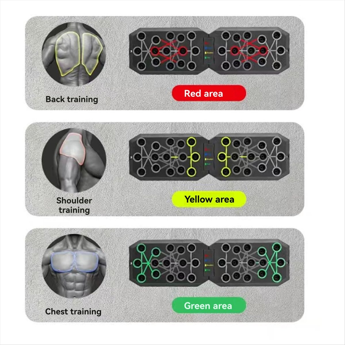 Push Up Board - Novo conjunto de prancha de flexões