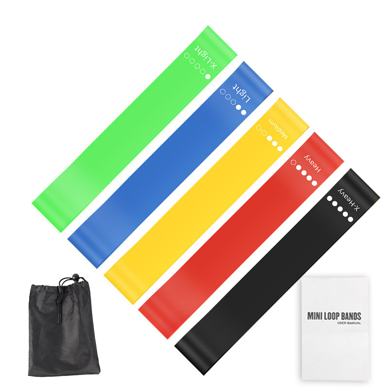 Conjunto de 5 Faixas de Resist - Yoga Fitness Resistance Band avaliação e preço