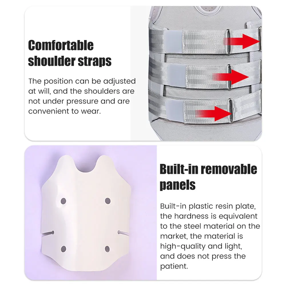 Thoracolumbar cinta de fixação - Posture Corrector Back avaliação e preço